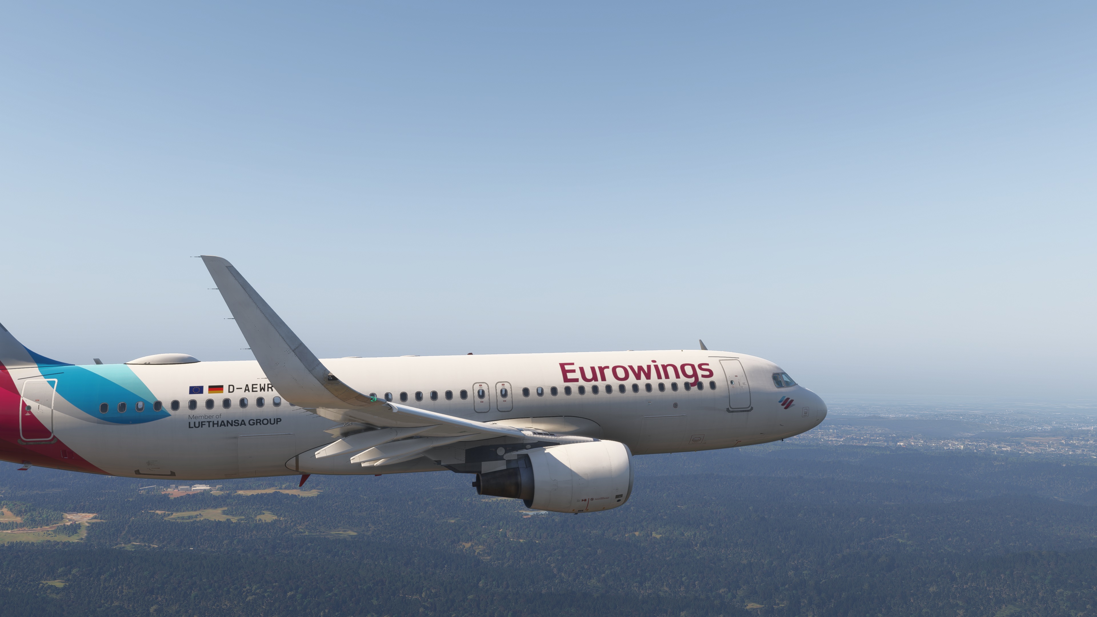 vEWG community Airbus A320 in flight
